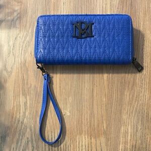 Women's Badgely Mischka Blue Wristlet Wallet